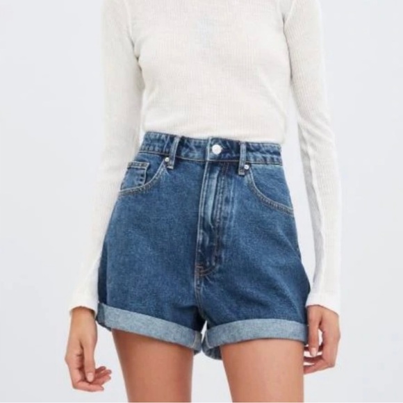 ZARA - Blue denim shorts - Picture 2 of 8